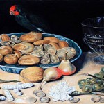 Reproduction d'un tableau, une peinture de nature morte.